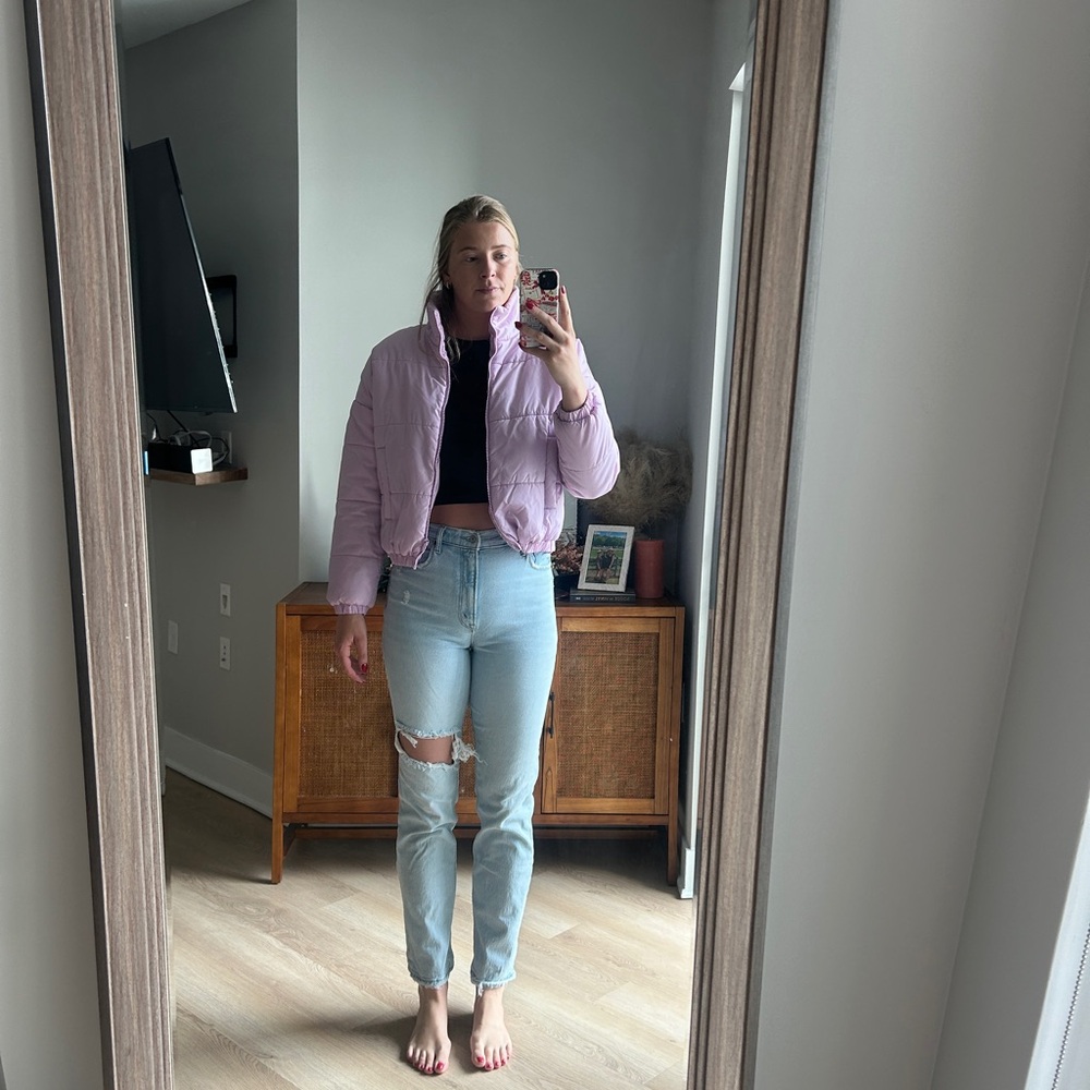 Women's Light Blue Distressed Jeans